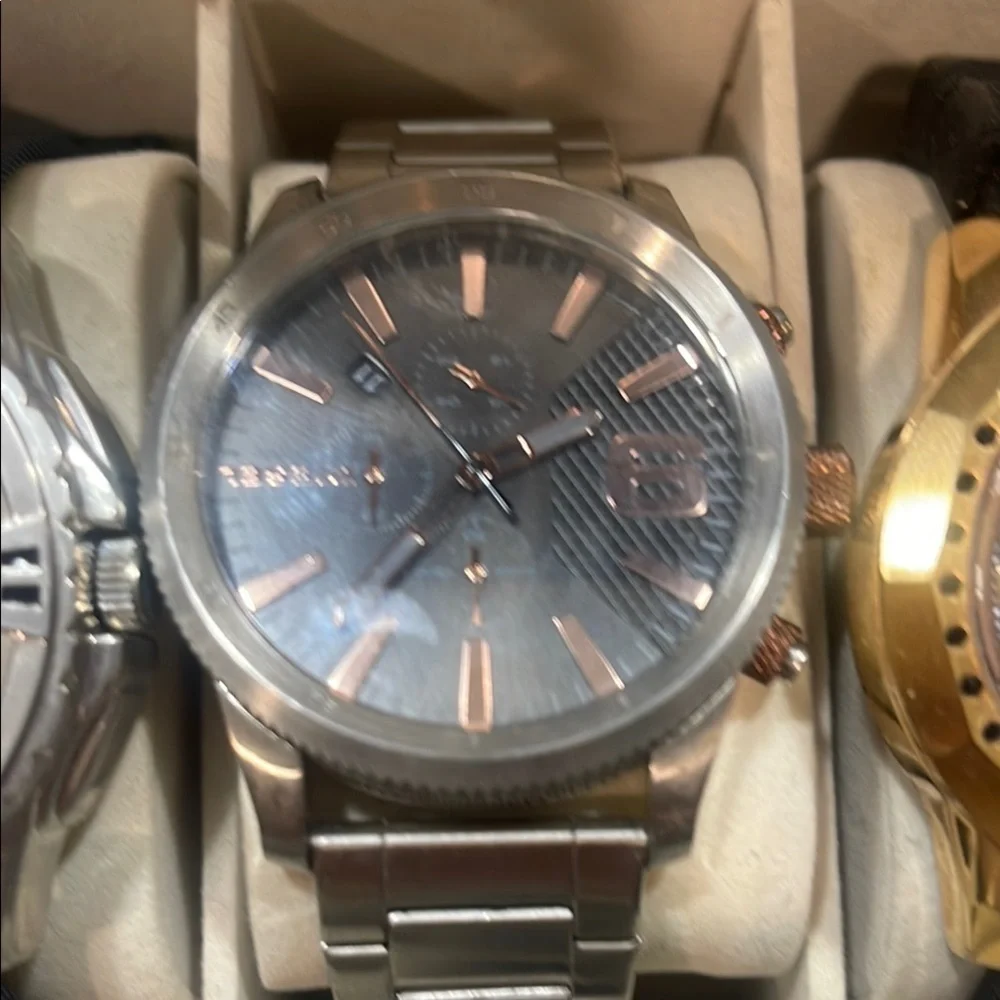 Men's Black and Gold Watch Collection